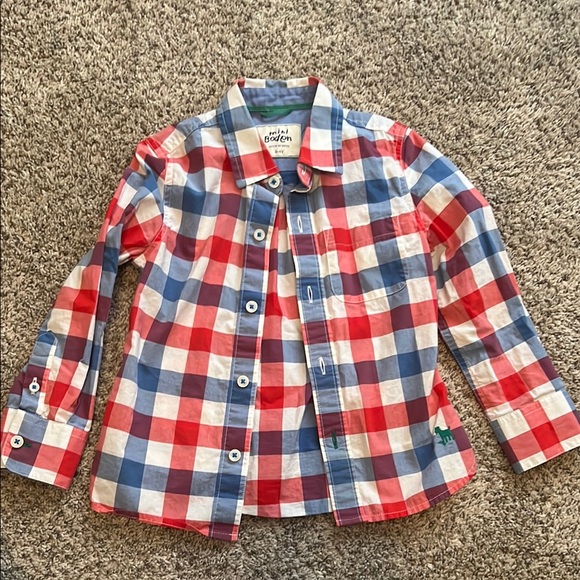 Mini Boden Other - Mini Boden Colorful Gingham Kids Shirt